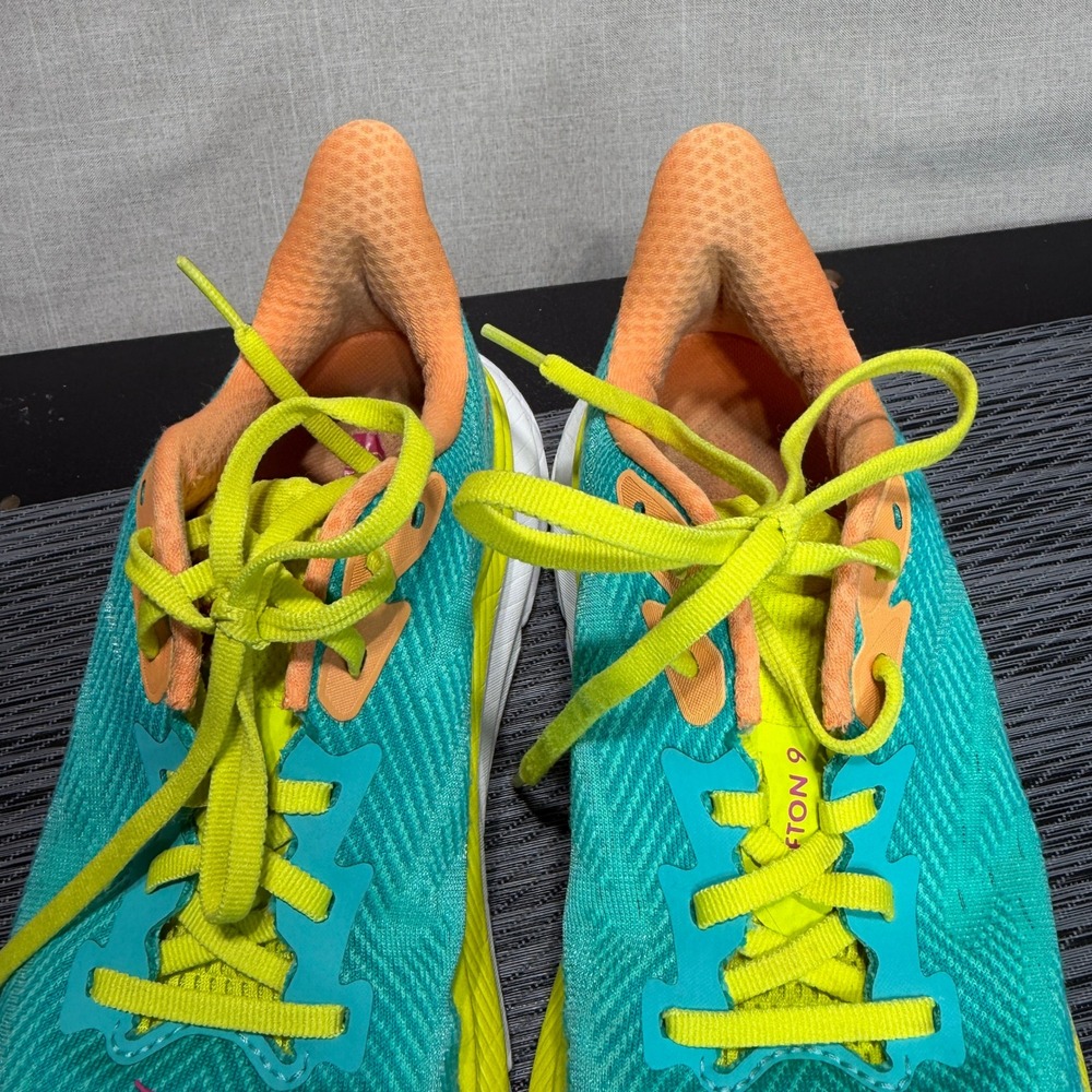 Hoka One Clifton 9 Running Shoes - Womens 8 - Cerise Primrose 1127896 CEPR - Picture 5 of 15